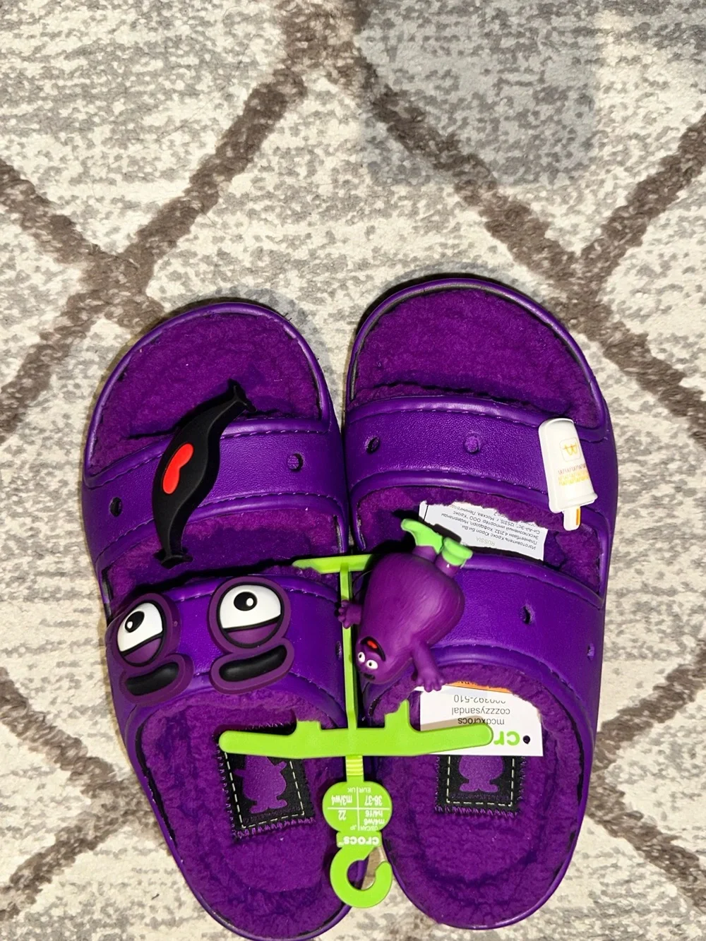 Purple crocs  McDonalds  Slide Sandals